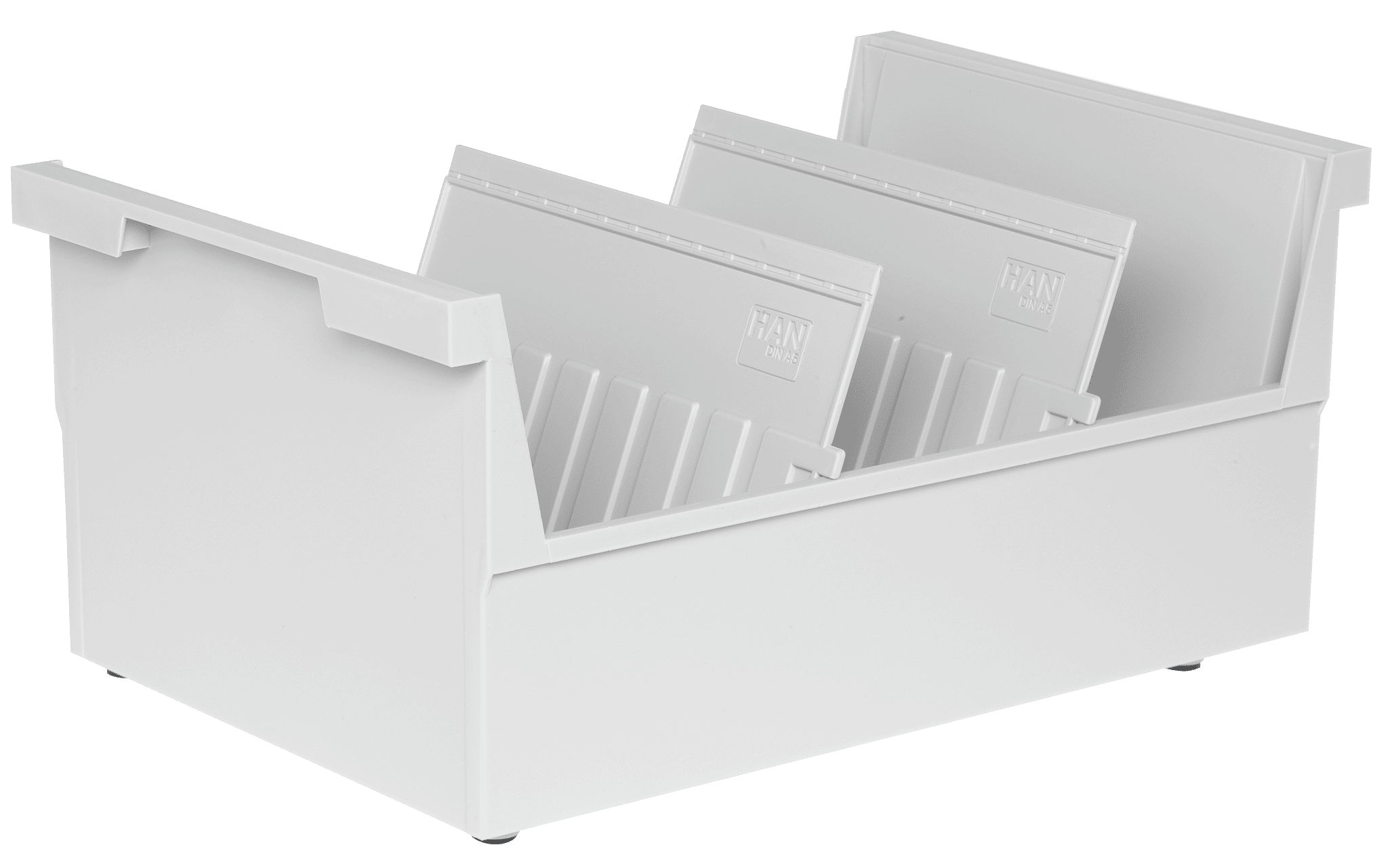 han-croco-einh-ngetrog-din-a5-quer-1000-karten-lichtgrau image 1