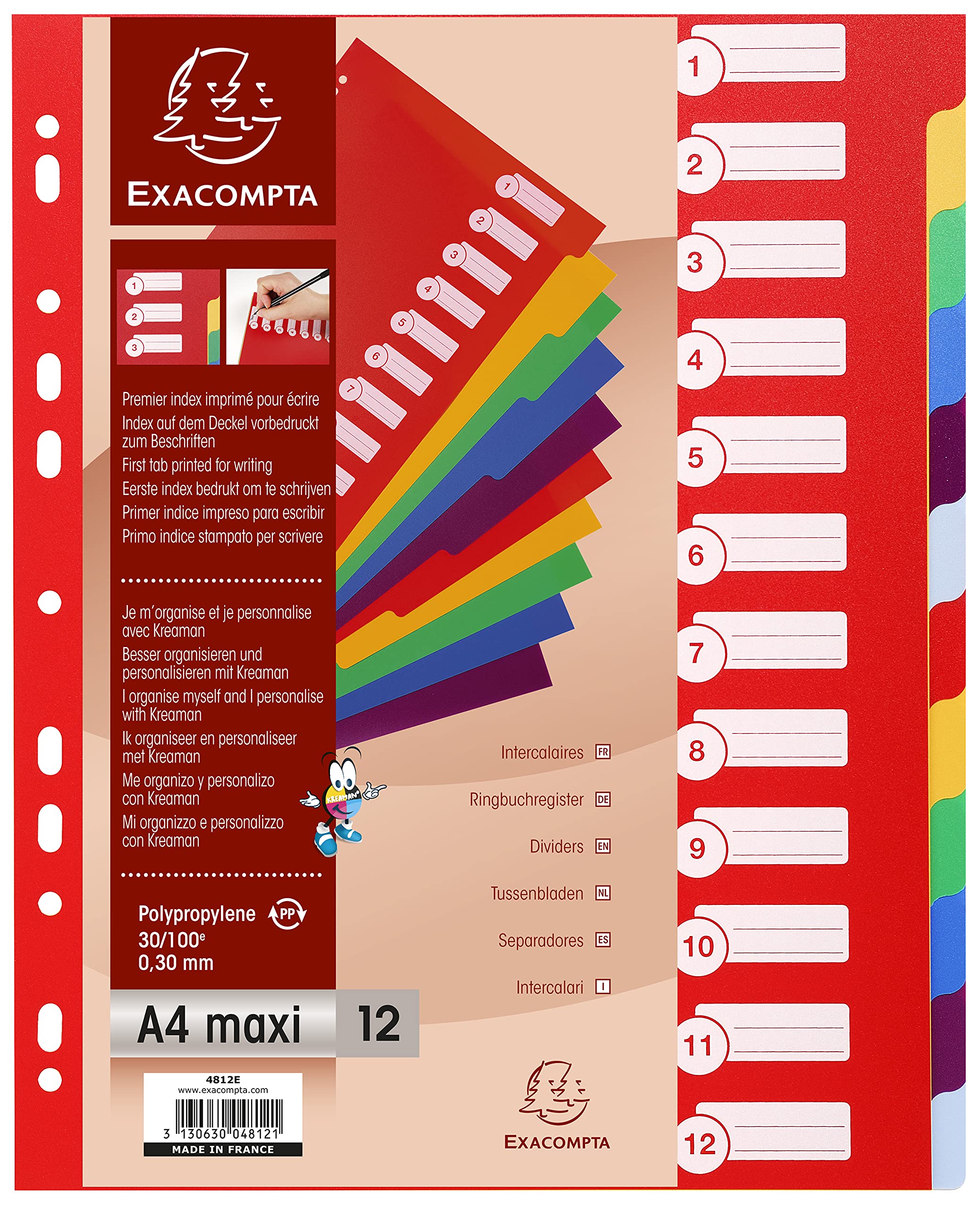 exacompta-europa-4812e-register-a4-maxi-12-teilig-bunt image 6