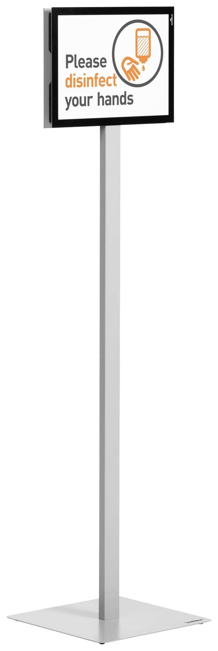 durable-info-sign-infost-nder-a4-drehbar-grau-zweiseitig image 2