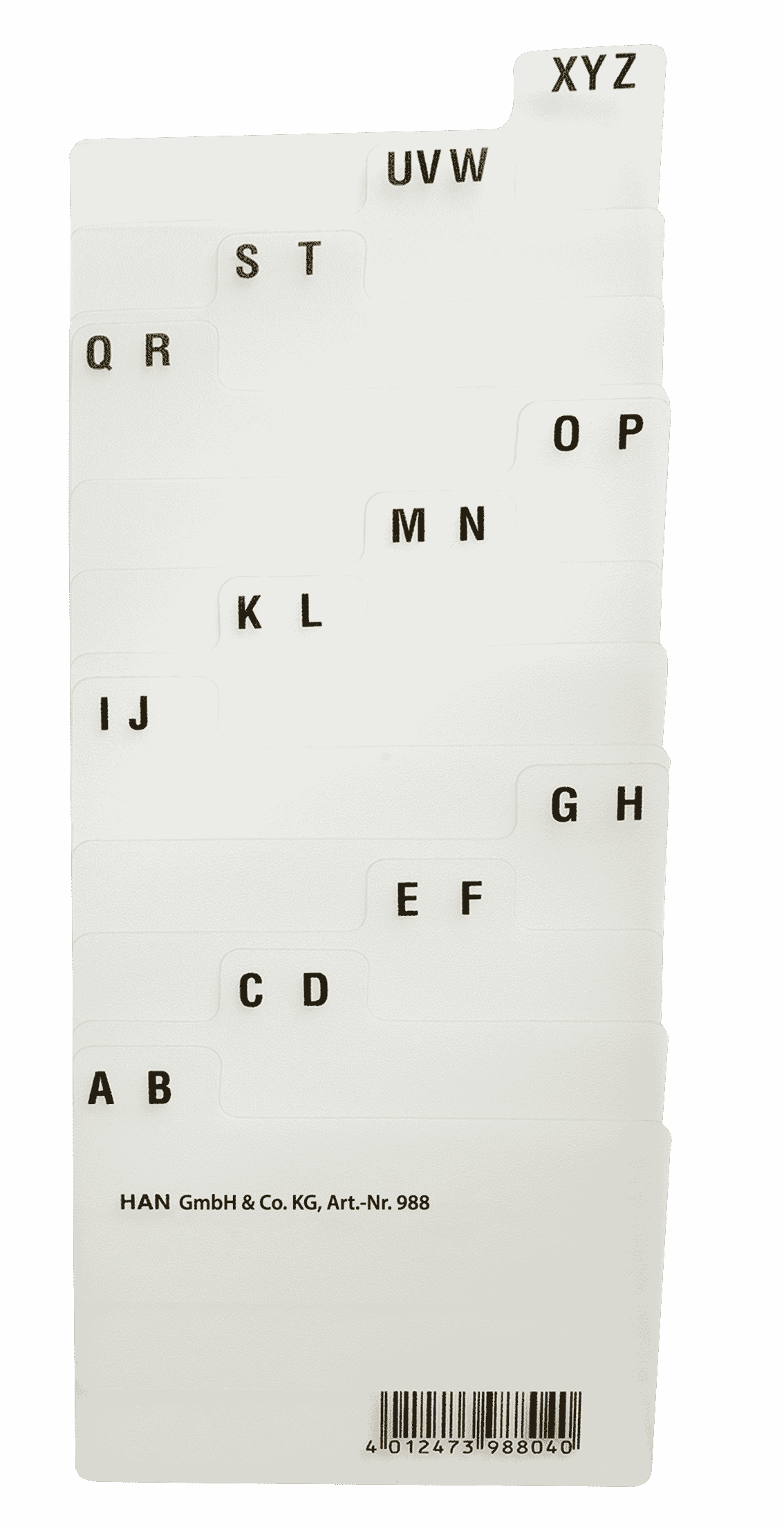 han-croco-register-a-z-a8-quer-12-teilig-klar image 2