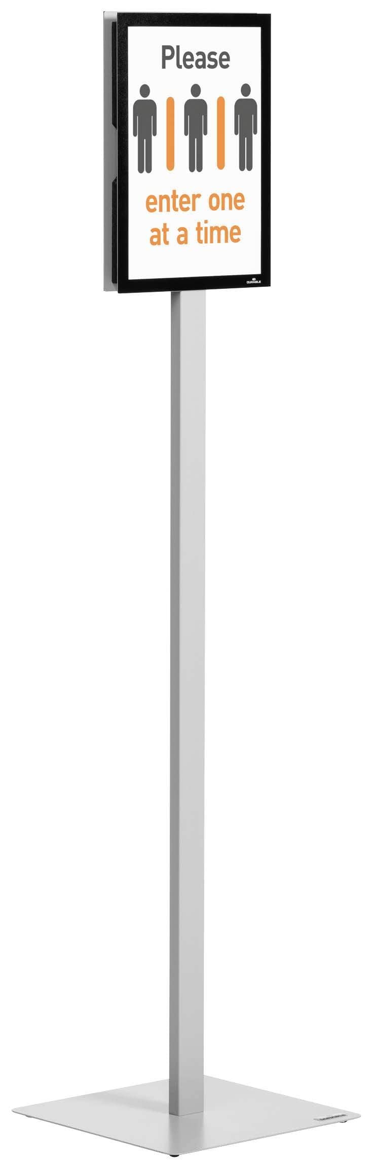 durable-info-sign-infost-nder-a4-drehbar-grau-zweiseitig image 4