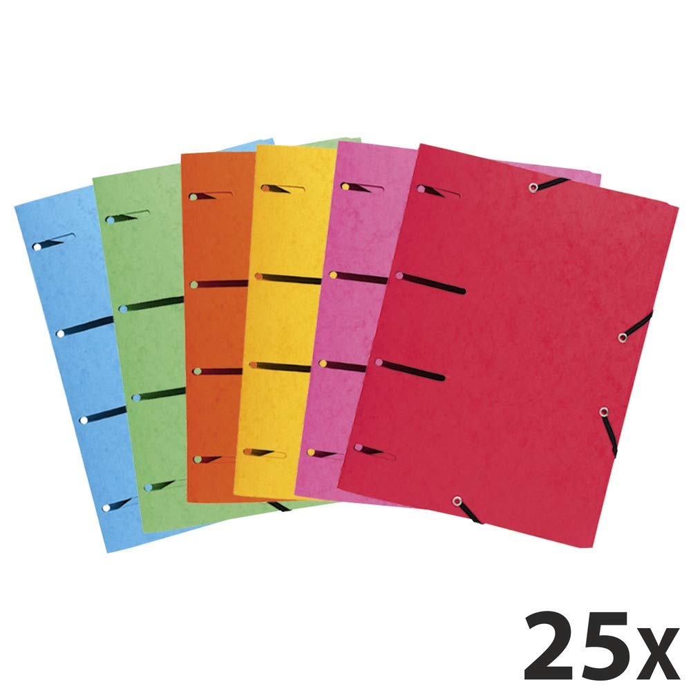 exacompta-europa-sammelmappe-a4-25er-farbig-sortiert-gummizug image 2