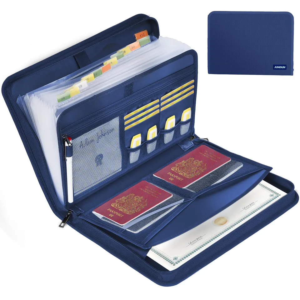 jundun-fireproof-f-chermappe-a4-feuerfest-blau-13-f-cher image 1