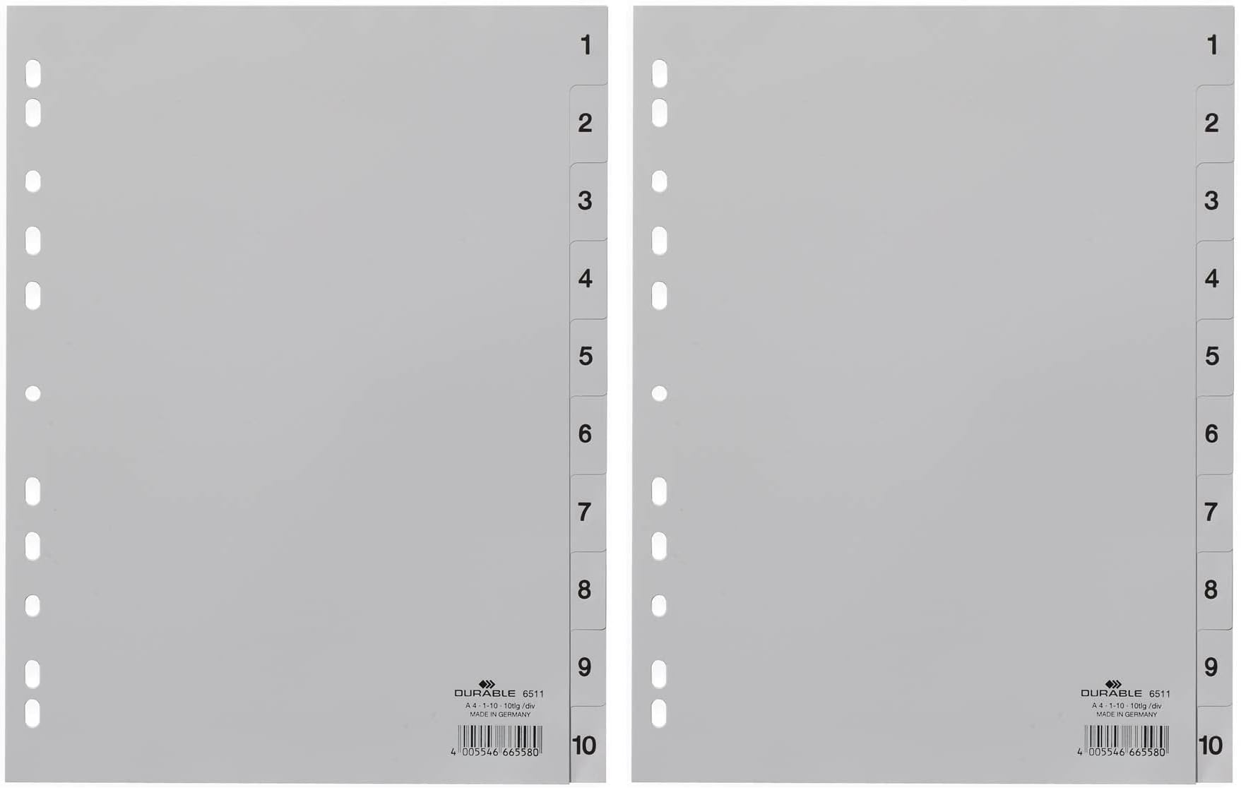 durable-duraquick-zahlenregister-a4-1-10-grau-25-st-ck image 3