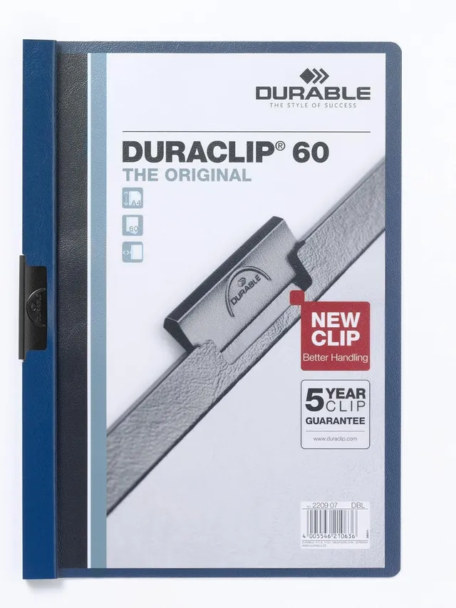 durable-duraclip-60-klemmmappe-a4-dunkelblau-5er-223807 image 1