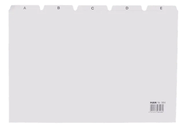 han-croco-register-a-z-a4-quer-grau-25-teilig image 1