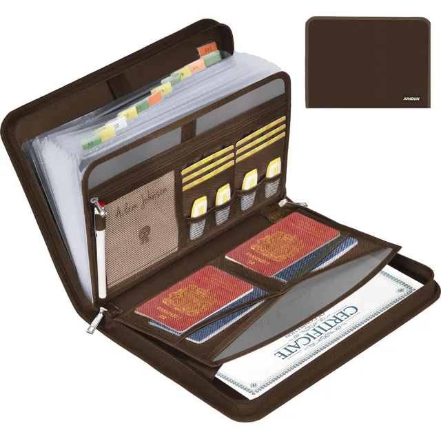 jundun-fireproof-file-folder-f-chermappe-a4-13-f-cher-braun image 1