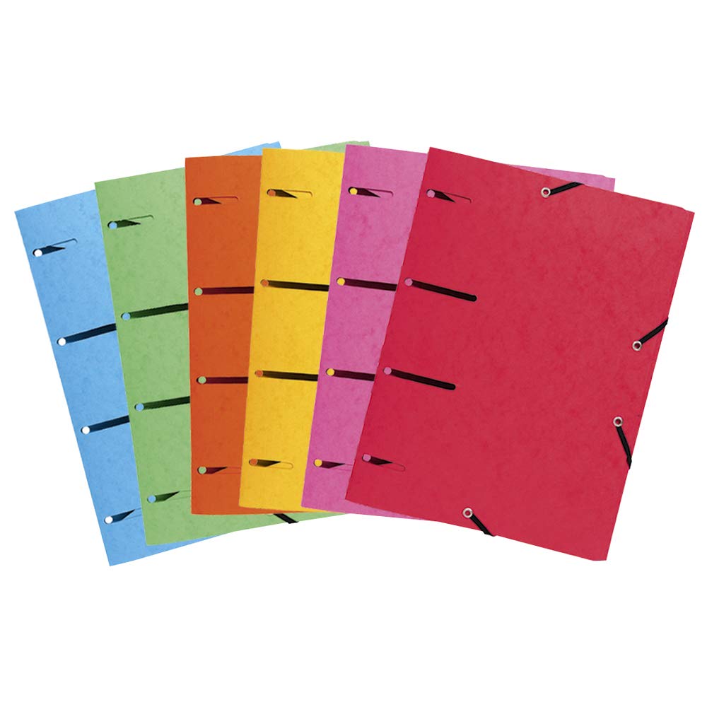 exacompta-europa-sammelmappe-a4-25er-farbig-sortiert-gummizug image 1