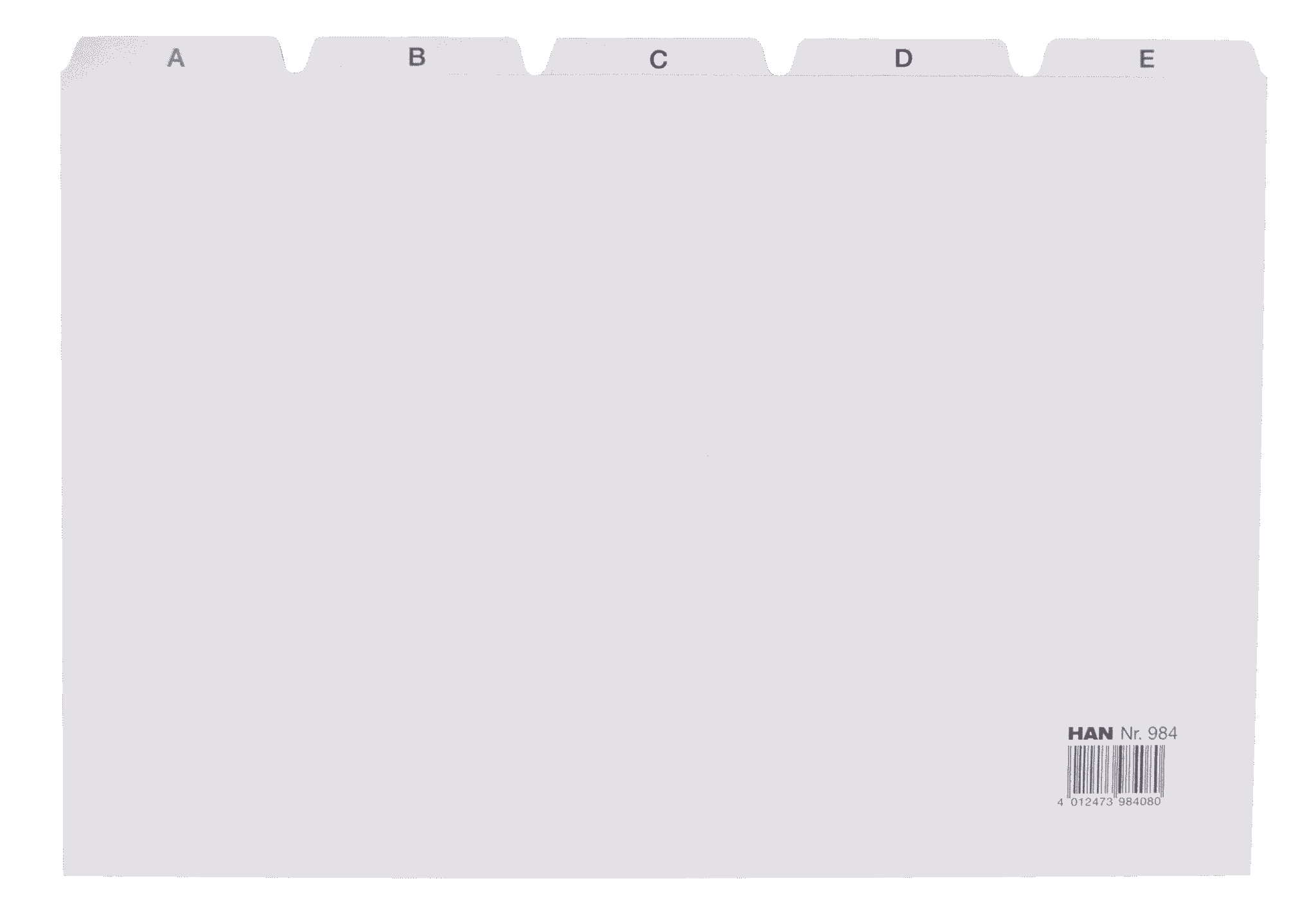 han-croco-register-a-z-a4-quer-grau-25-teilig image 1
