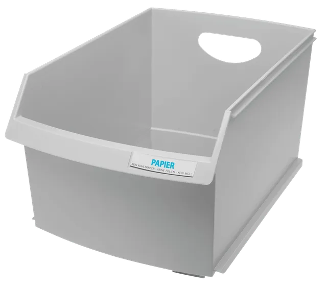 han-klassik-papierkorb-logo-drive-25-liter-stapelbar image 1