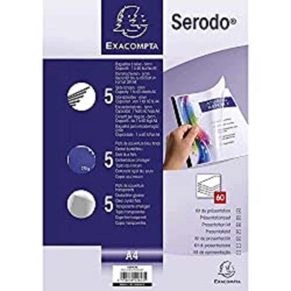 exacompta-serodo-pr-sentationsset-a4-30-blatt-5er-schwarz image 5