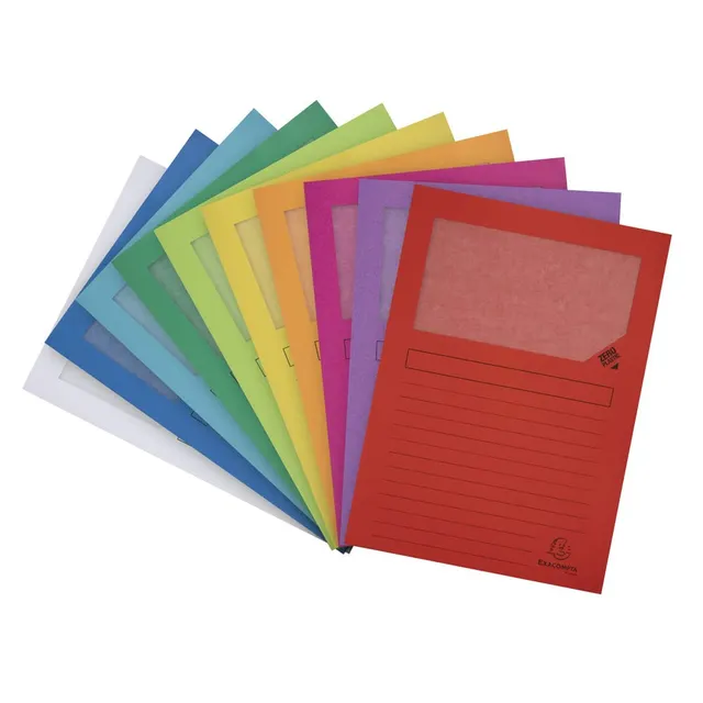 exacompta-europa-fenstermappen-a4-50er-farbig-sortiert image 1
