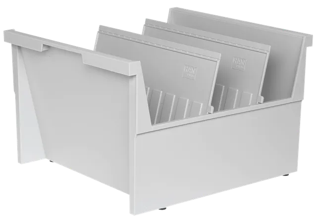 han-croco-einh-ngetrog-din-a4-quer-lichtgrau-f-r-1000-karten image 1
