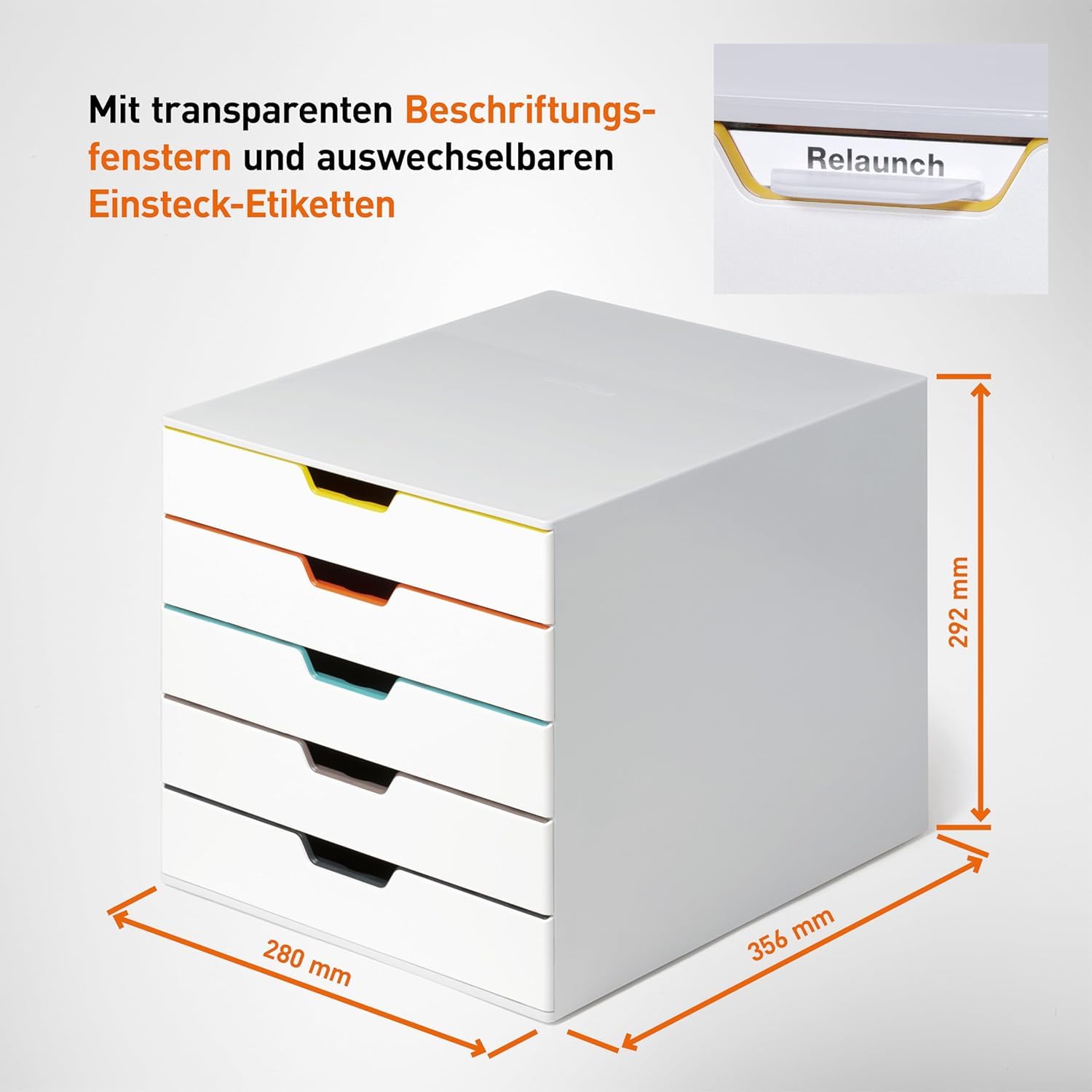 durable-varicolor-762527-schubladenbox-5-f-cher-mehrfarbig image 3