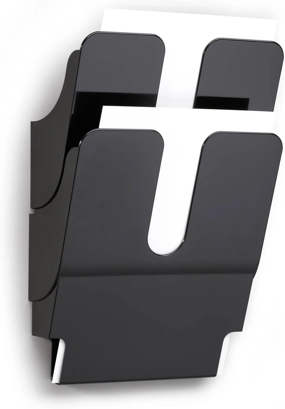 durable-vario-flexiplus-prospekthalter-a4-wand-schwarz-2-f-cher image 1