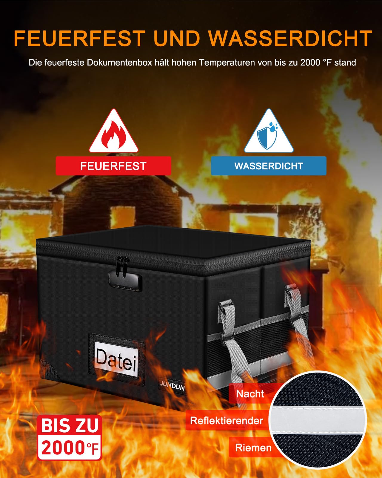 jundun-fireproof-document-box-dokumentenbox-faltbar-schloss image 4