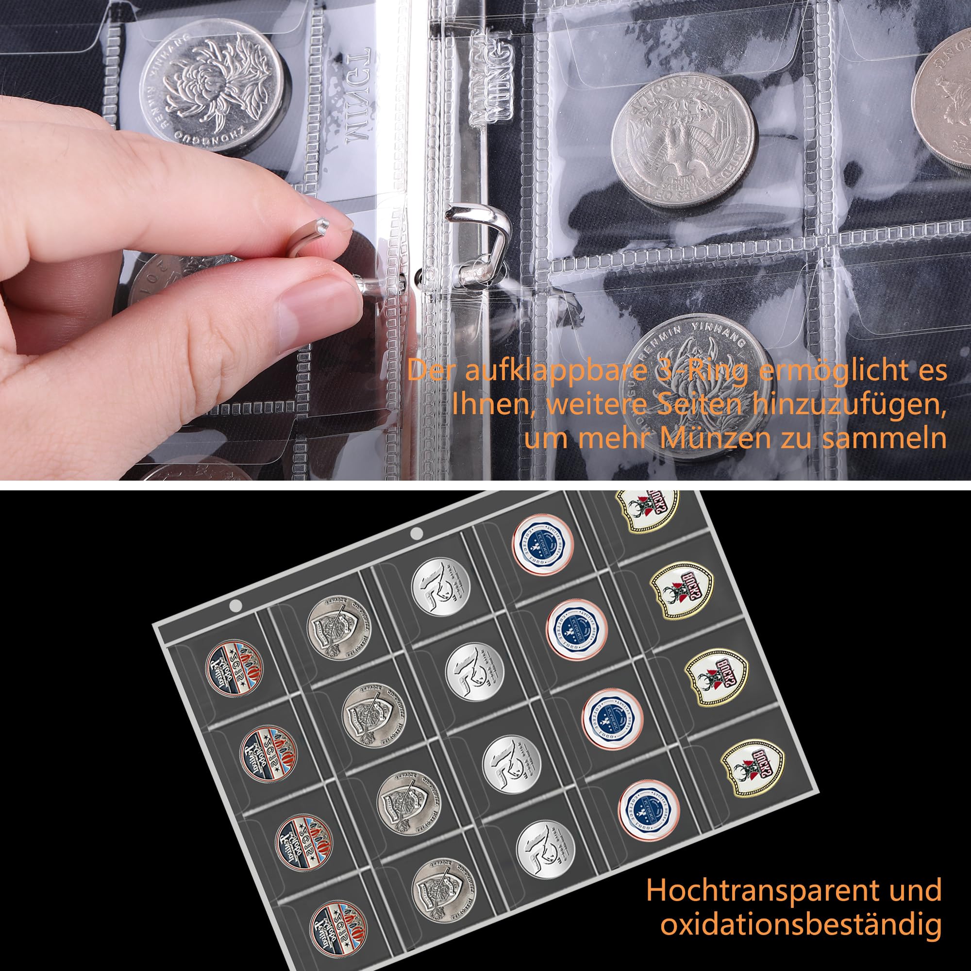 jundun-coin-collection-m-nzalbum-feuerfest-260-taschen image 6