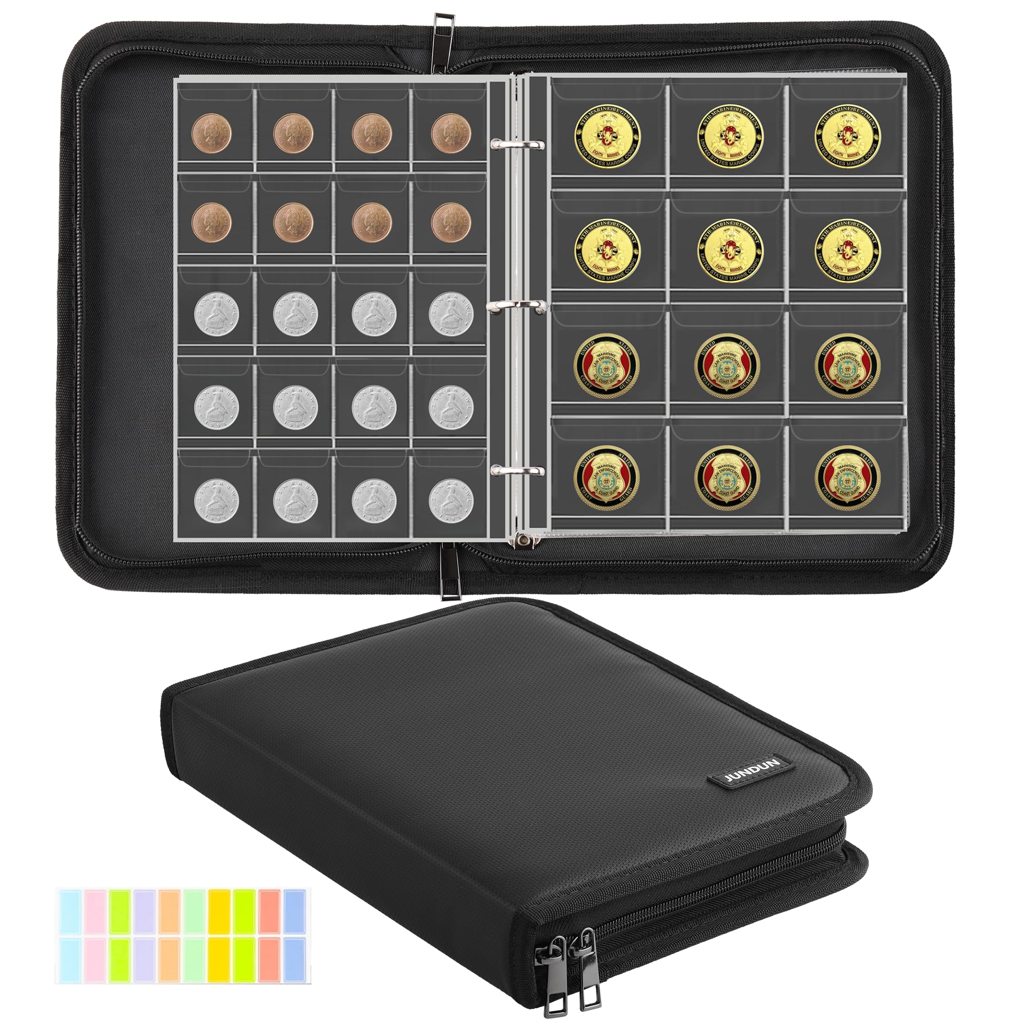 jundun-coin-collection-m-nzalbum-feuerfest-260-taschen image 2
