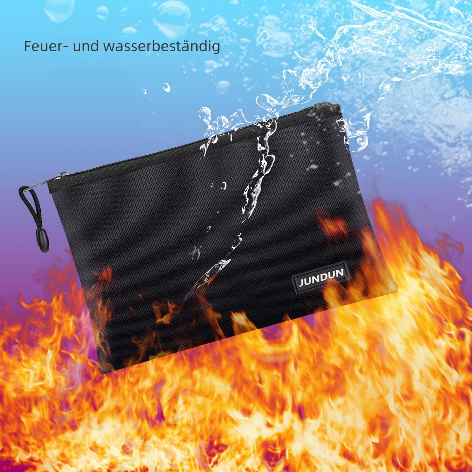 jundun-fireproof-document-bag-dokumententasche-36x26cm-schwarz image 7
