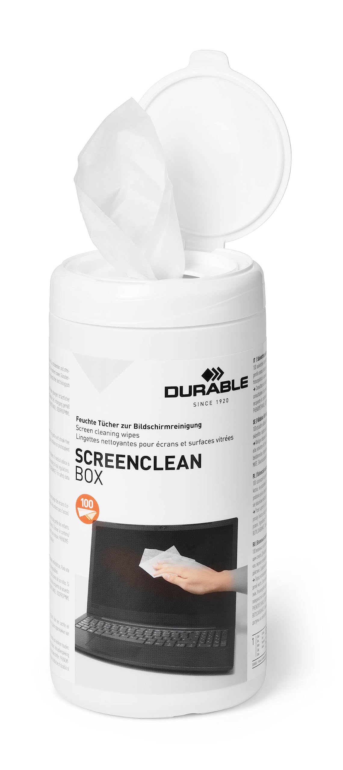 durable-screenclean-bildschirmreiniger-box-100-t-cher image 1