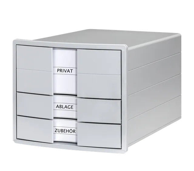 han-impuls-schubladenbox-3-schubladen-din-a4 image 1