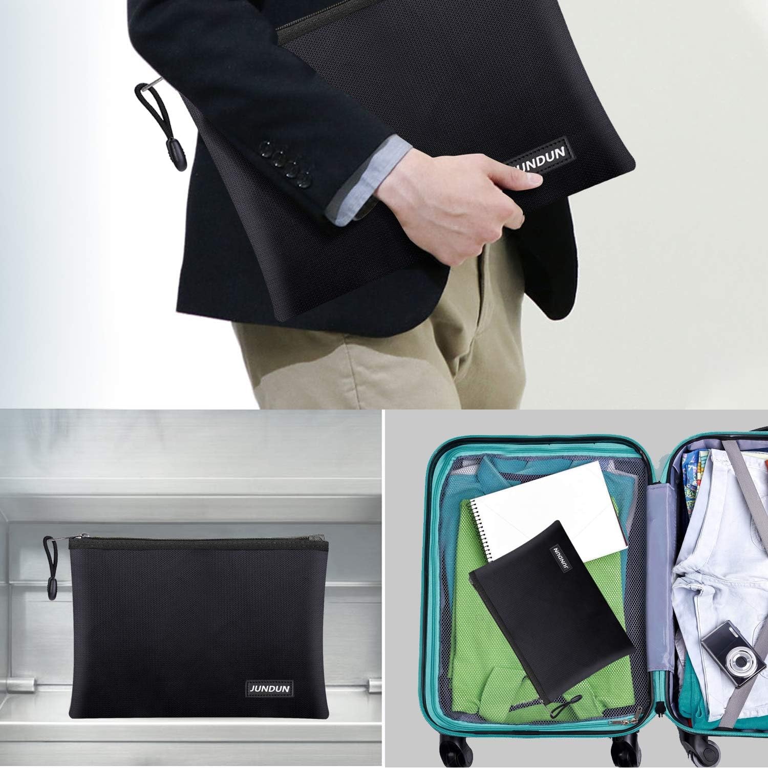 jundun-fireproof-document-bag-dokumententasche-36x26cm-schwarz image 6