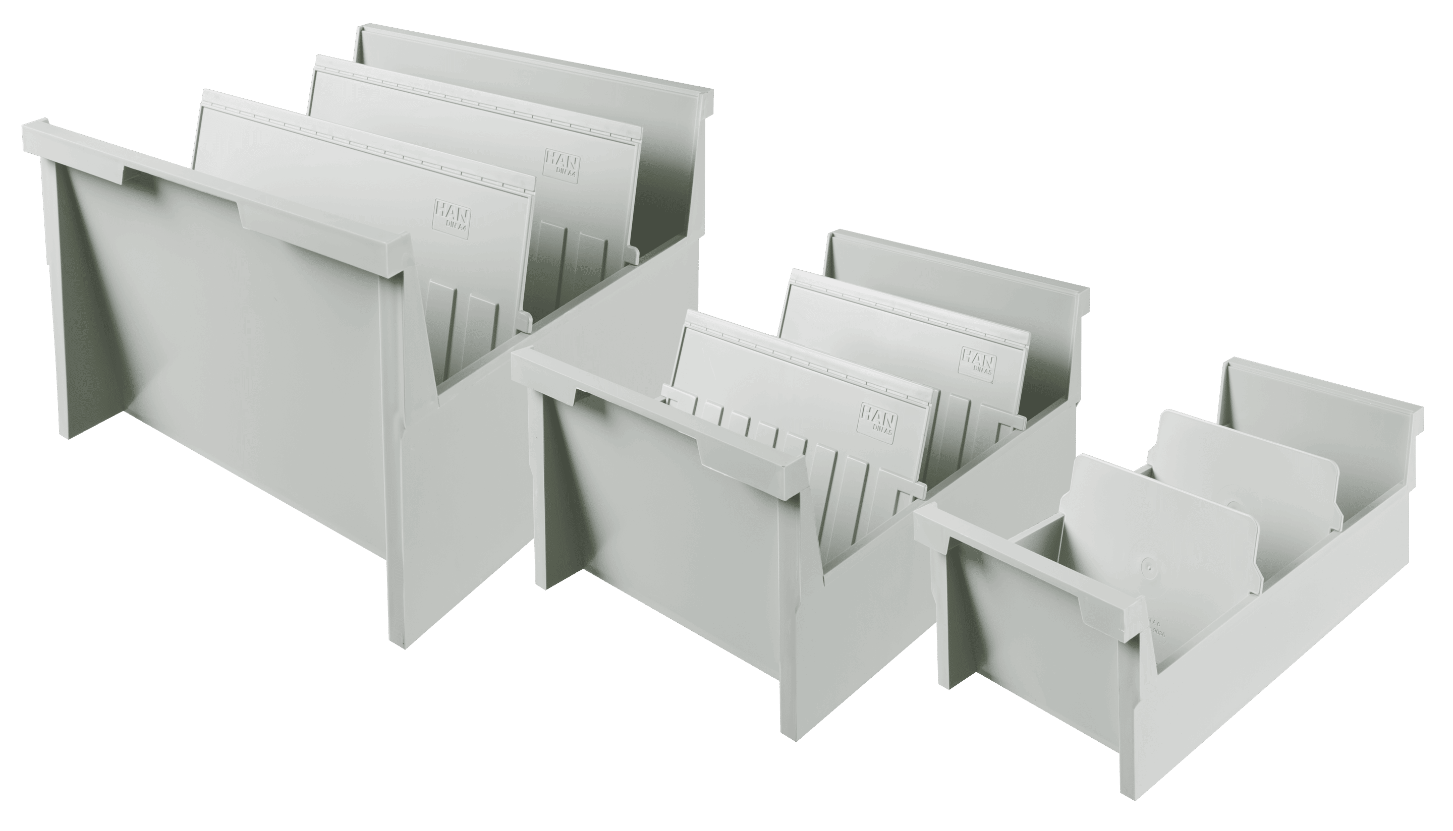 han-croco-einh-ngetrog-din-a4-quer-lichtgrau-f-r-1000-karten image 3
