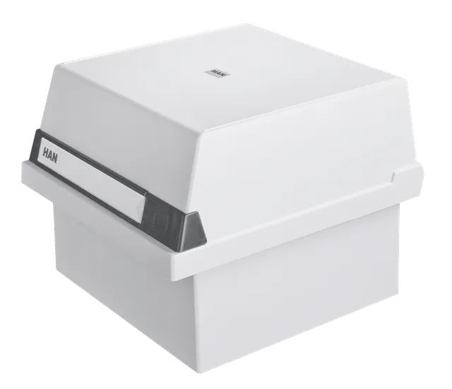 han-croco-karteikasten-din-a5-quer-800-karten-lichtgrau image 1