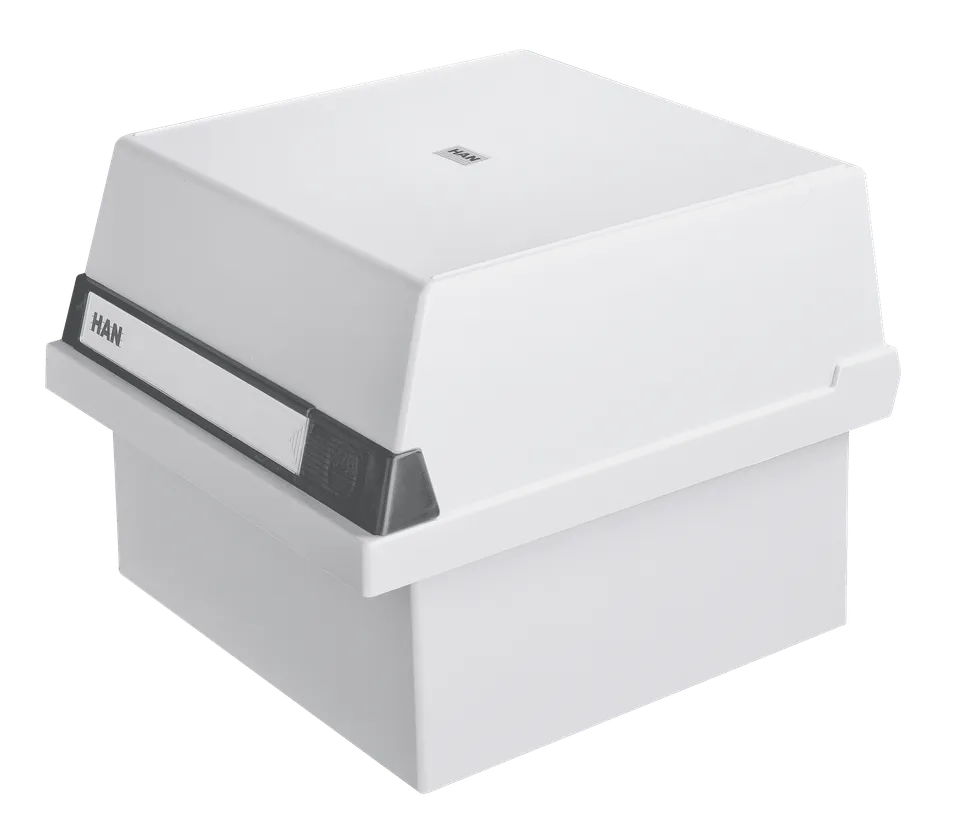 han-croco-karteikasten-din-a5-quer-800-karten-lichtgrau image 1