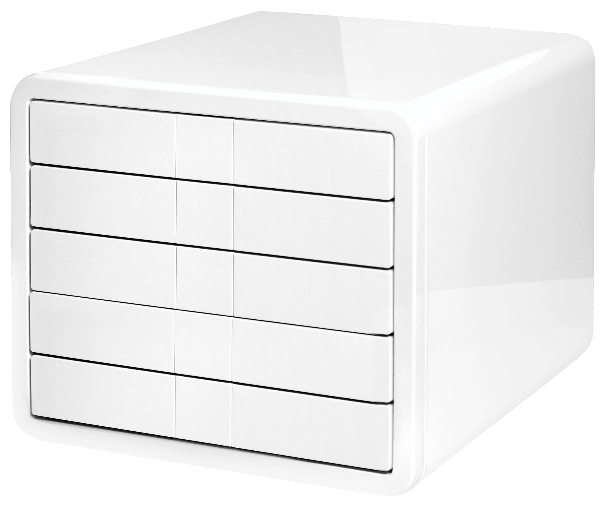 han-i-box-schubladenbox-5-schubladen-din-a4-abs-hochglanz image 1