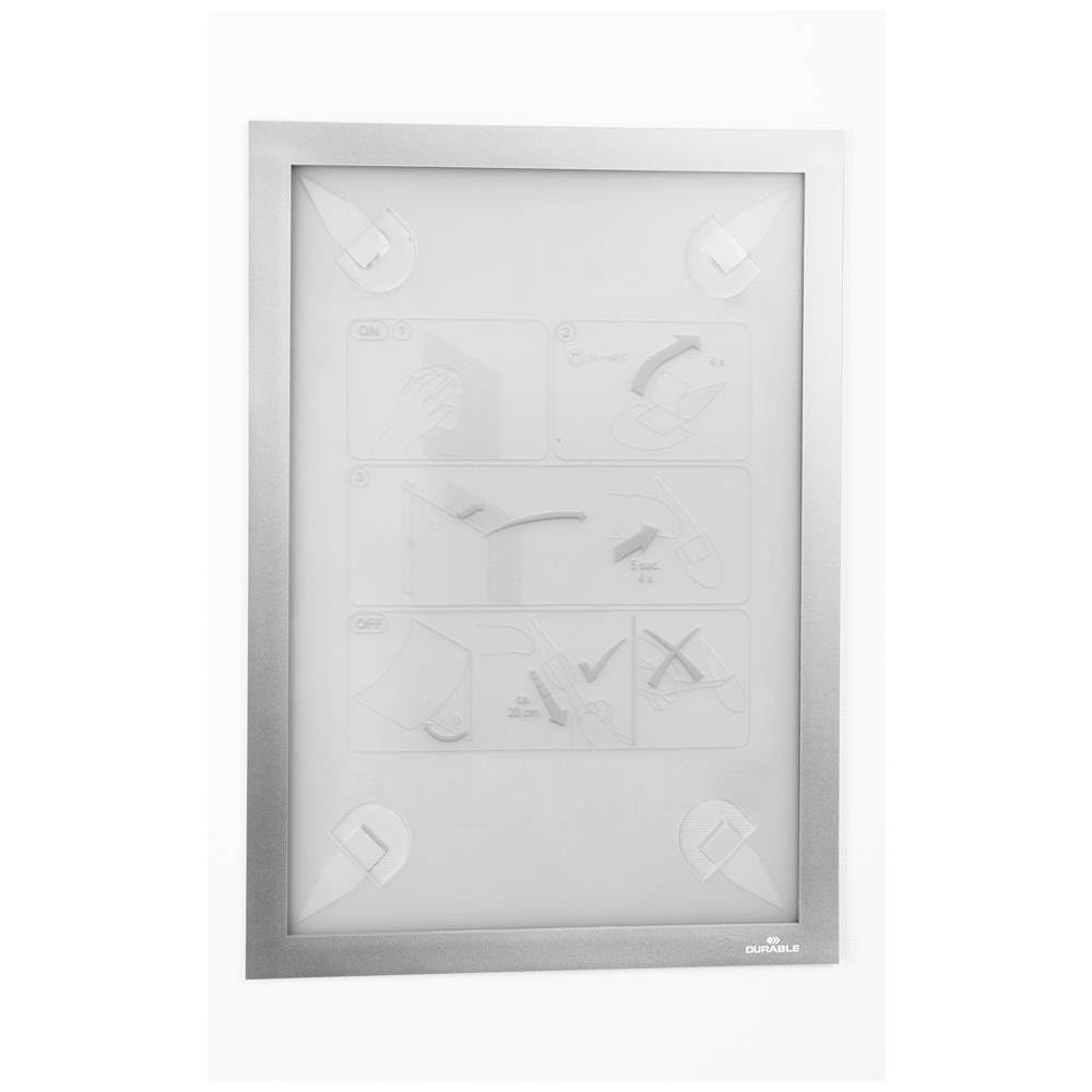 durable-duraframe-wallpaper-info-rahmen-a4-silber image 1