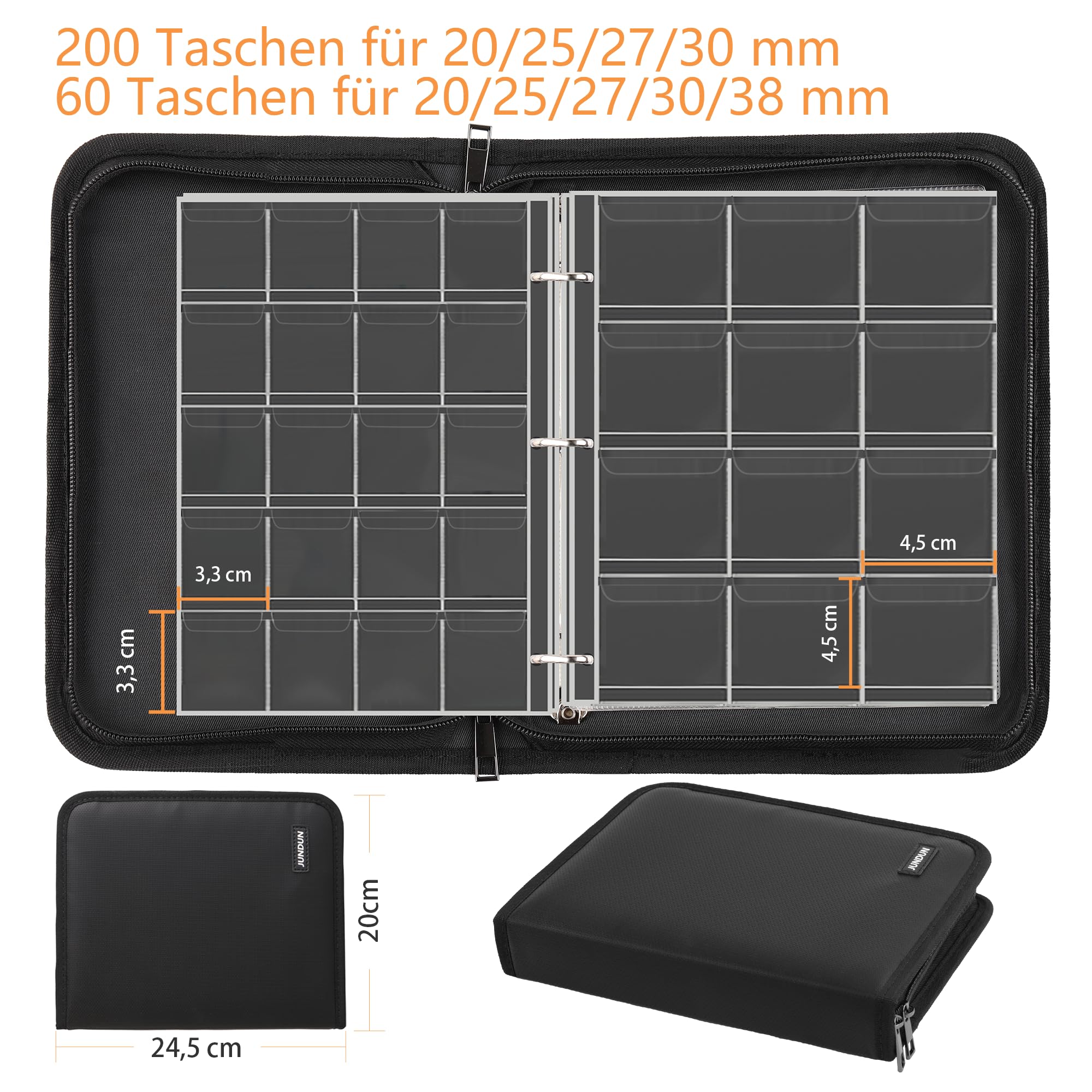 jundun-coin-collection-m-nzalbum-feuerfest-260-taschen image 3