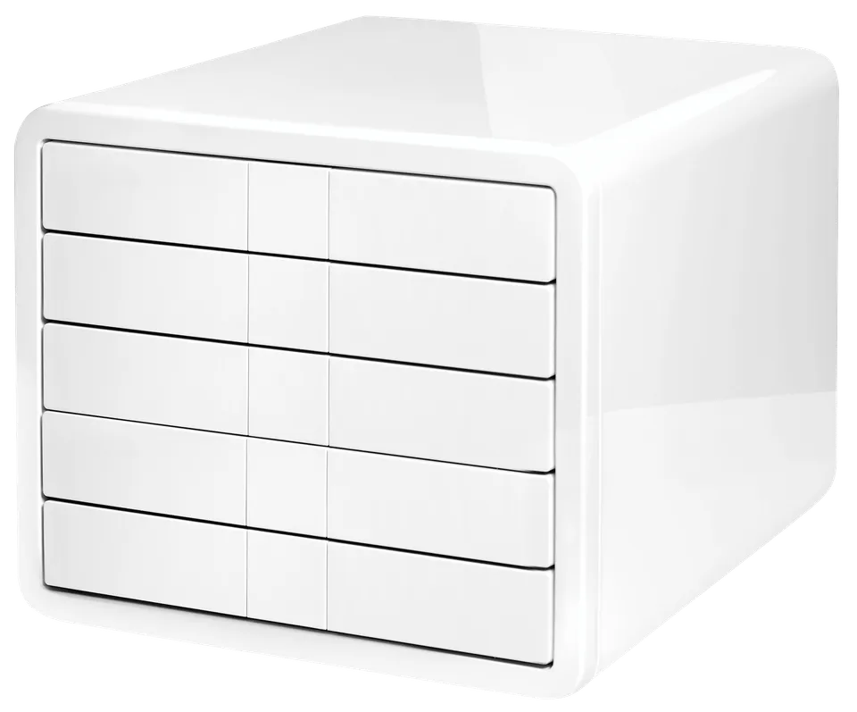 han-i-box-schubladenbox-5-schubladen-din-a4-abs-hochglanz image 1
