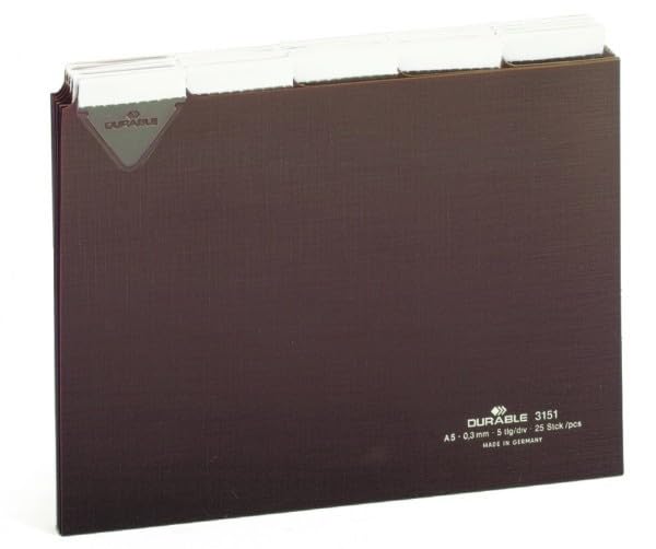 durable-duraquick-leitkarte-a5-quer-braun-25-st-ck-315111 image 5