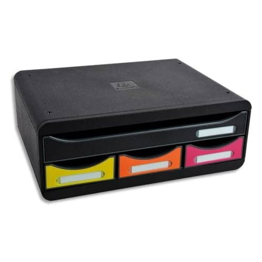 exacompta-iderama-toolbox-schubladenbox-4-schubladen-schwarz image 1