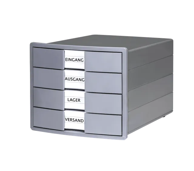 han-karma-impuls-schubladenbox-4-schubladen-din-a4-recycling image 1