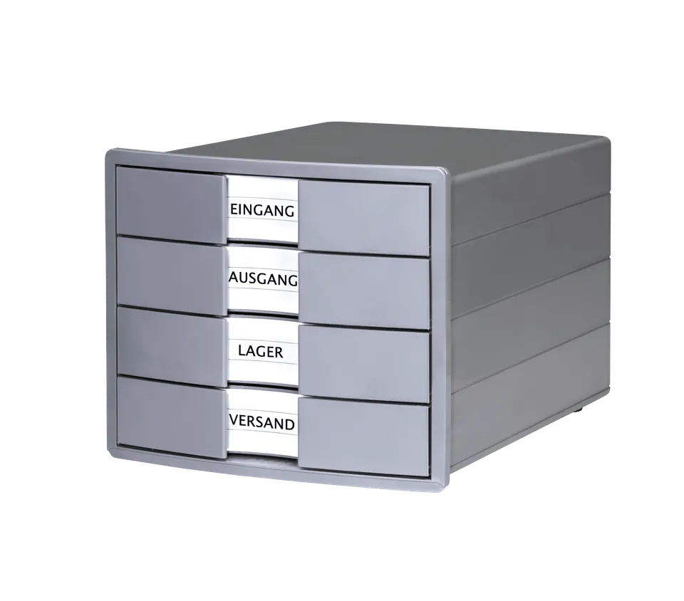 han-karma-impuls-schubladenbox-4-schubladen-din-a4-recycling image 1
