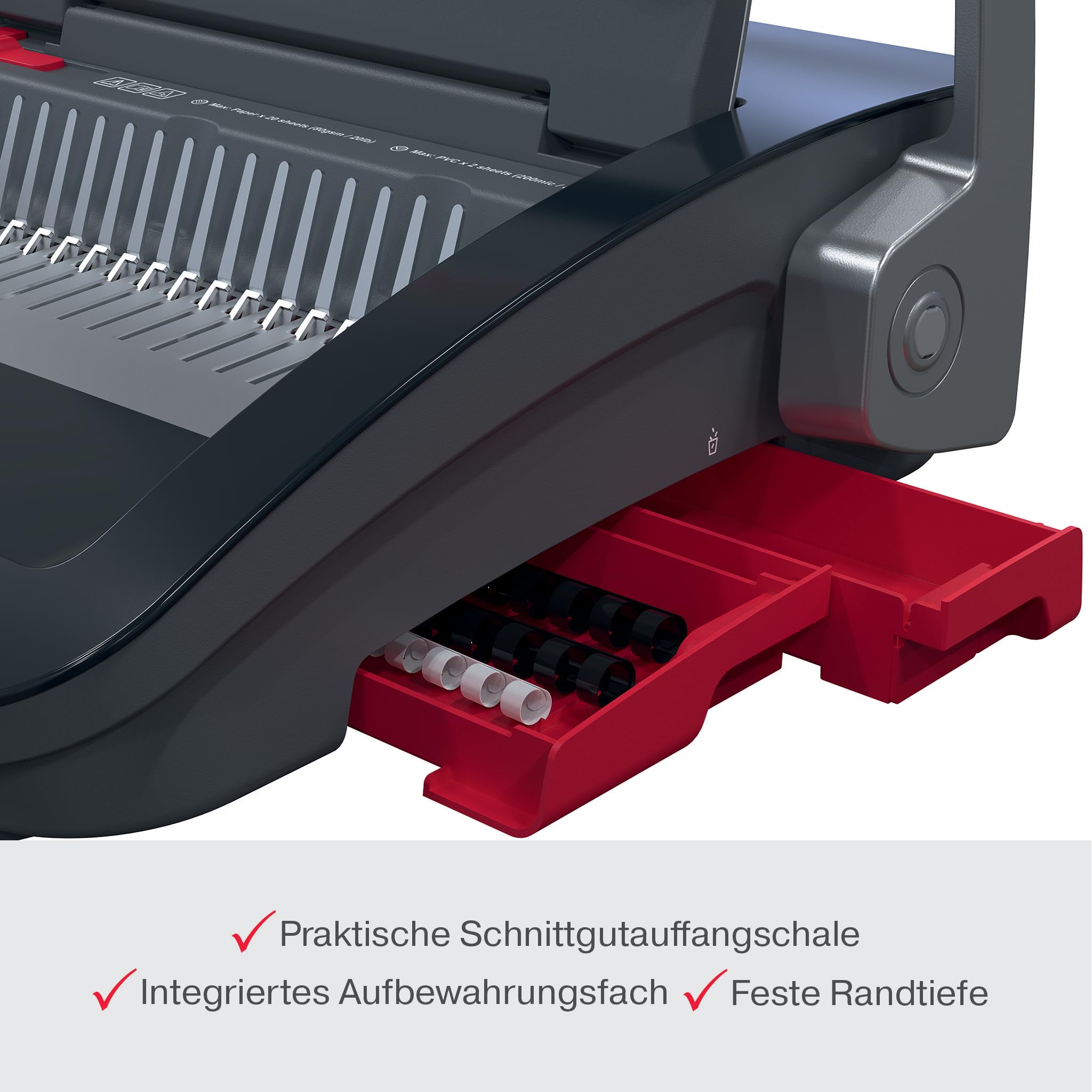 gbc-combbind-cb20-bindeger-t-manuell-240-seiten-a4-schwarz-silber image 6