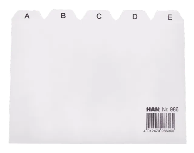han-croco-register-a-z-a6-quer-grau-25-teilig image 1