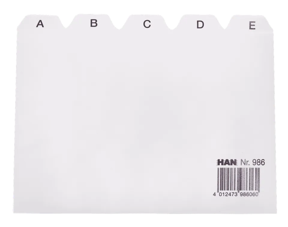 han-croco-register-a-z-a6-quer-grau-25-teilig image 1