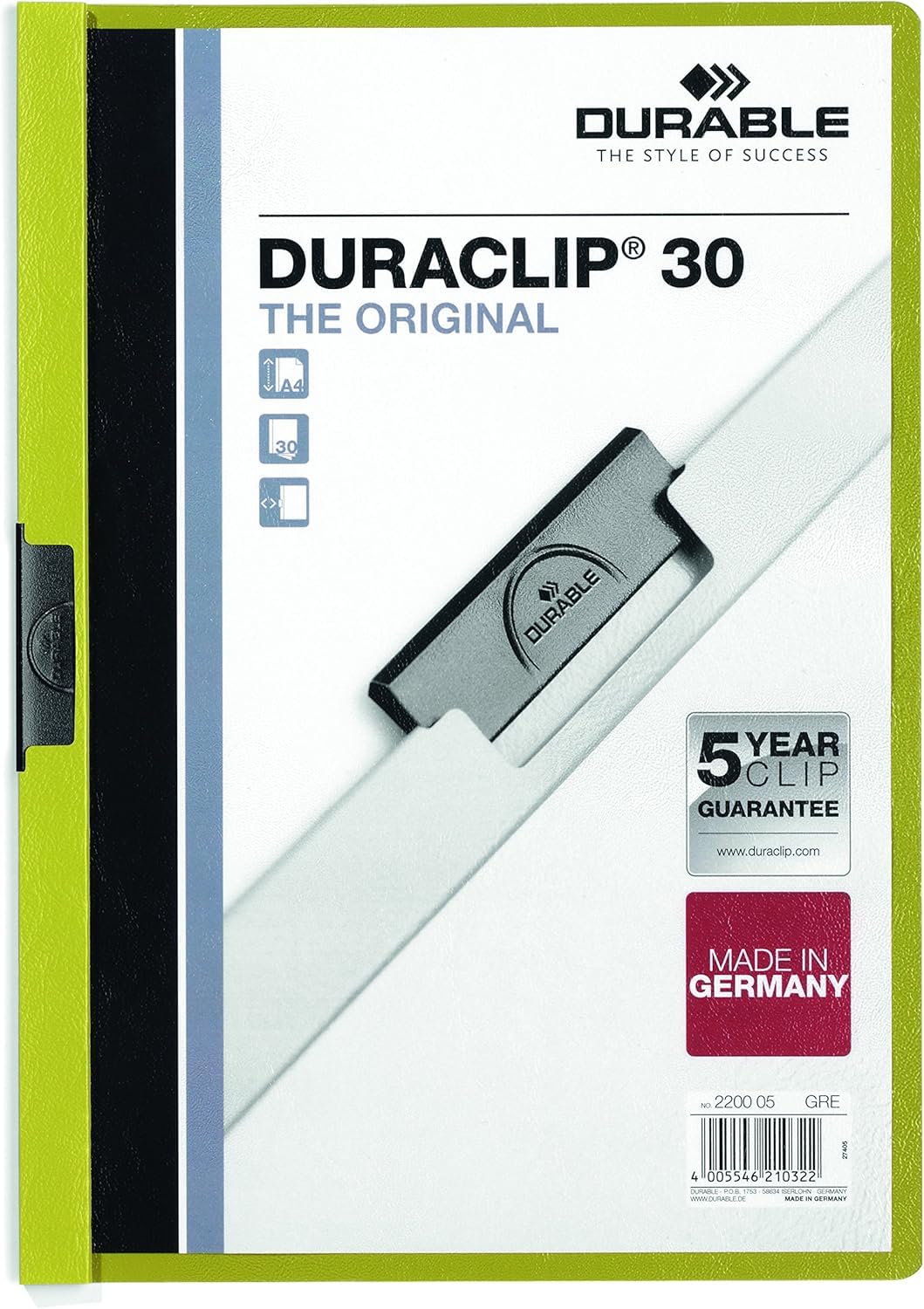 durable-duraclip-220001-klemmmappe-a4-schwarz-30-blatt-25-st-ck image 6