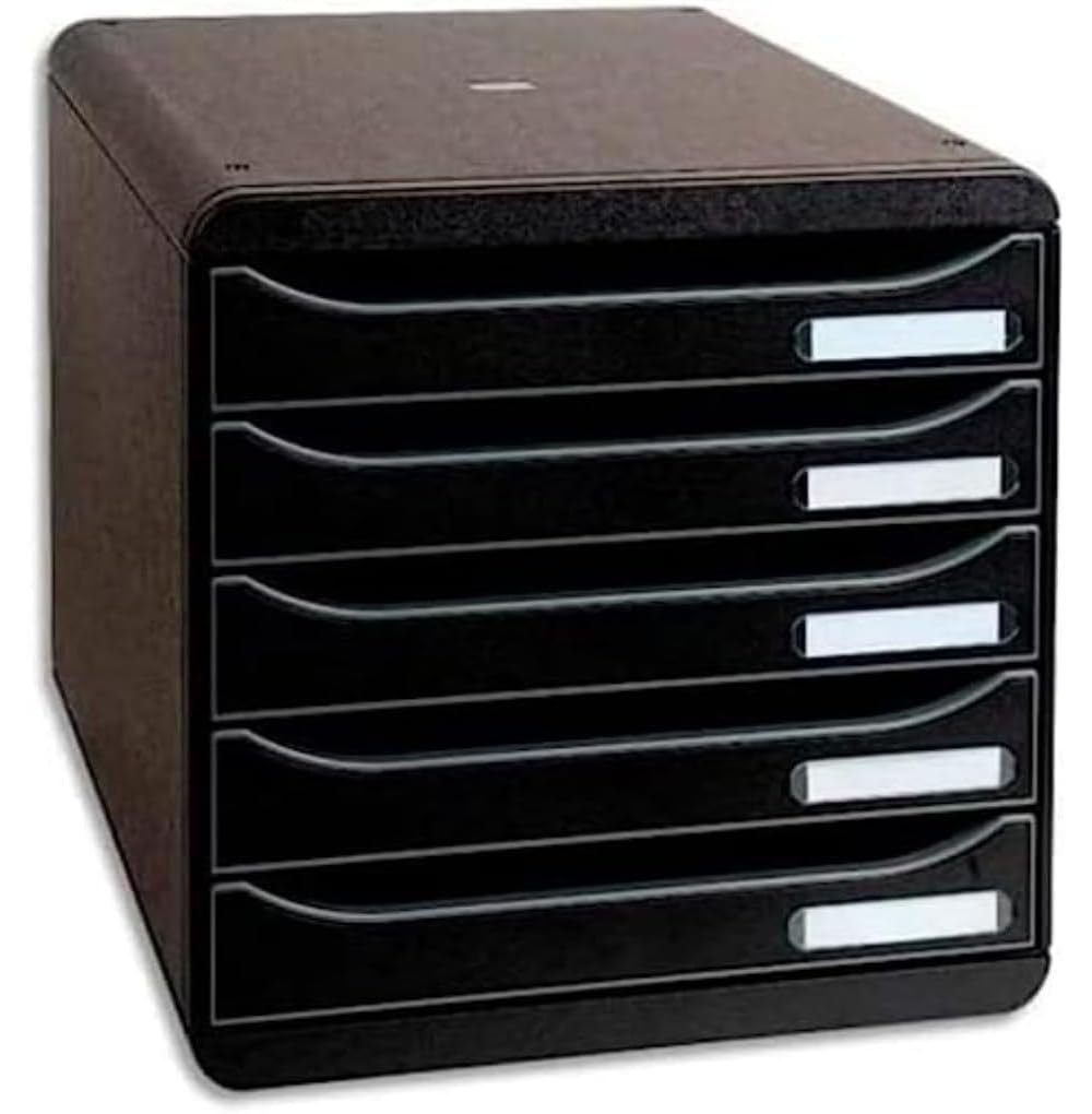 exacompta-big-box-309714d-ablagebox-5-schubladen-schwarz image 1