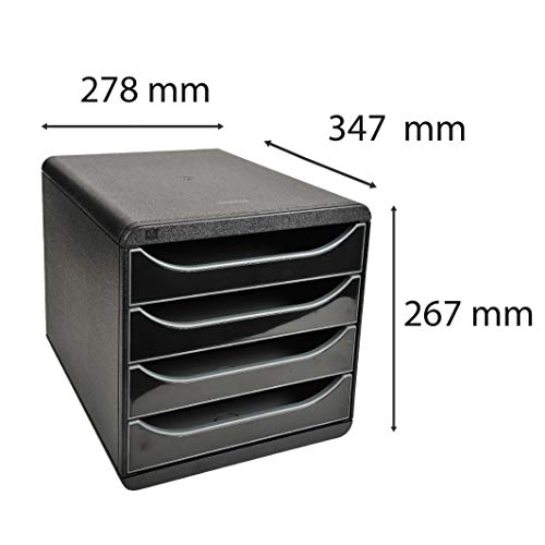 exacompta-big-box-3104214d-ablagebox-4-schubladen-schwarz image 7