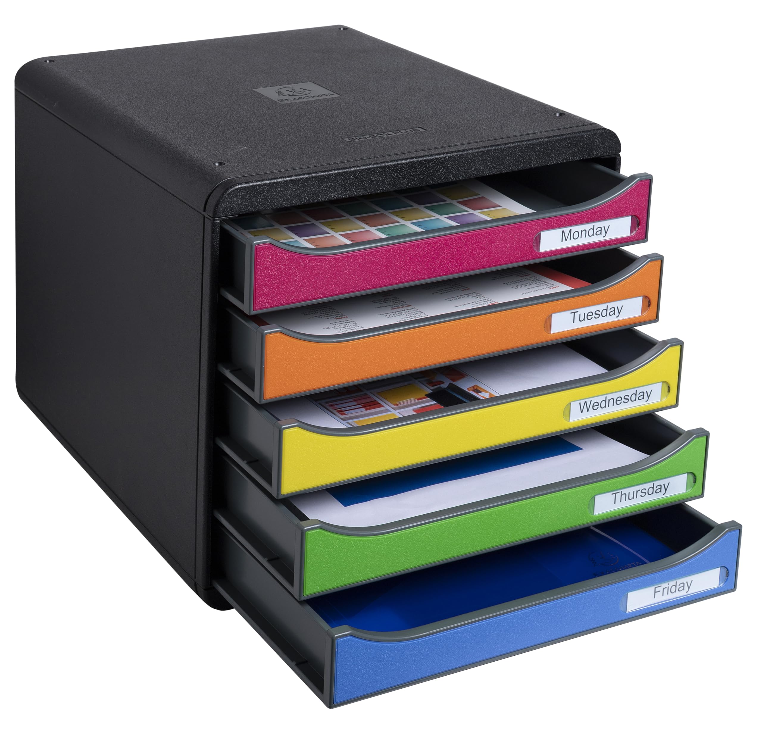 exacompta-big-box-309798d-schubladenbox-5-schubladen-bunt image 8