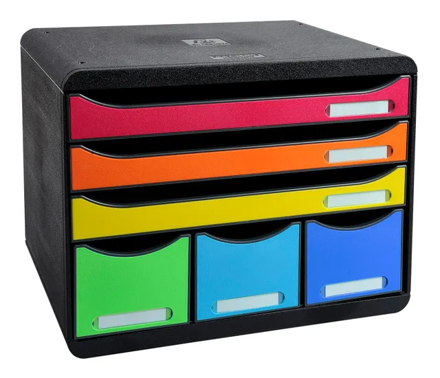 exacompta-iderama-306798d-schubladenbox-6-f-cher-bunt image 1