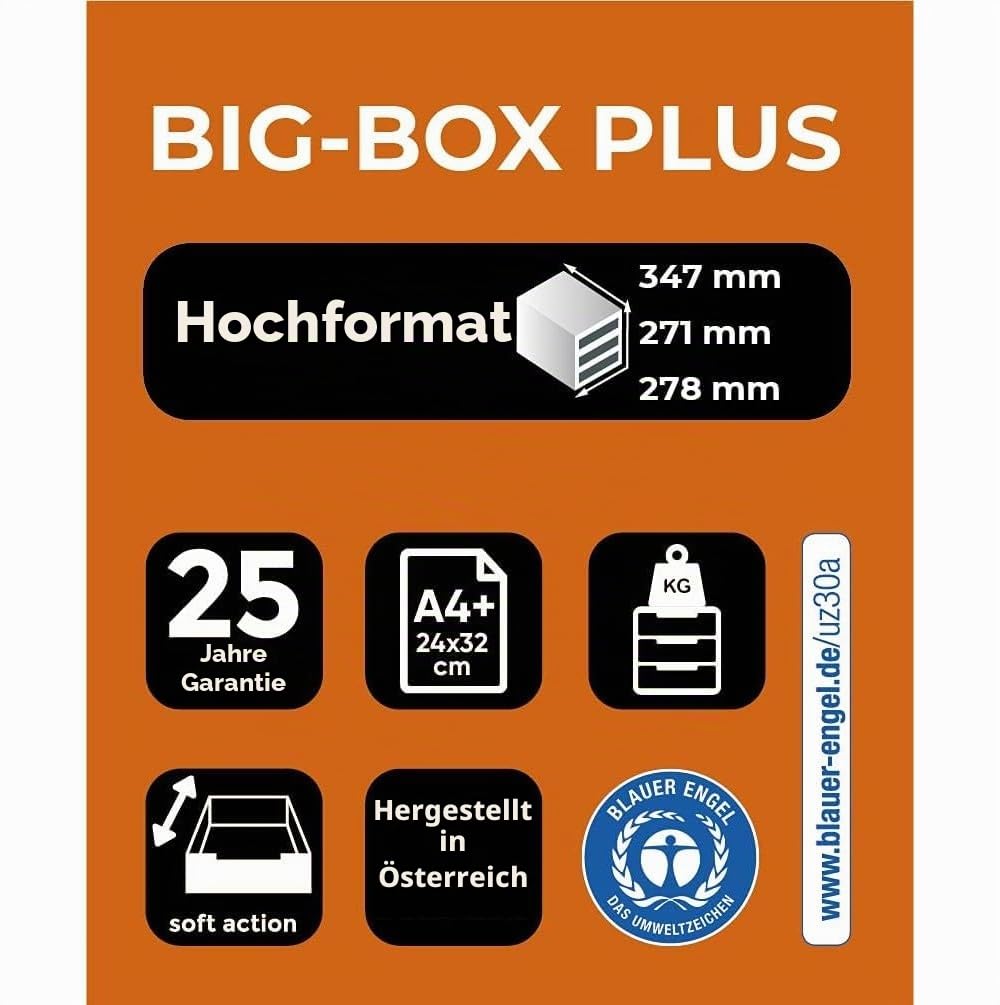 exacompta-big-box-309714d-ablagebox-5-schubladen-schwarz image 4