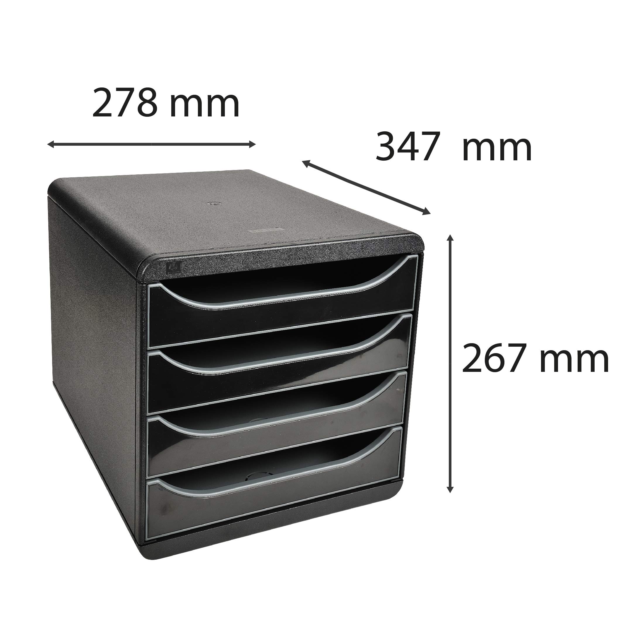 exacompta-big-box-3104214d-ablagebox-4-schubladen-schwarz image 3