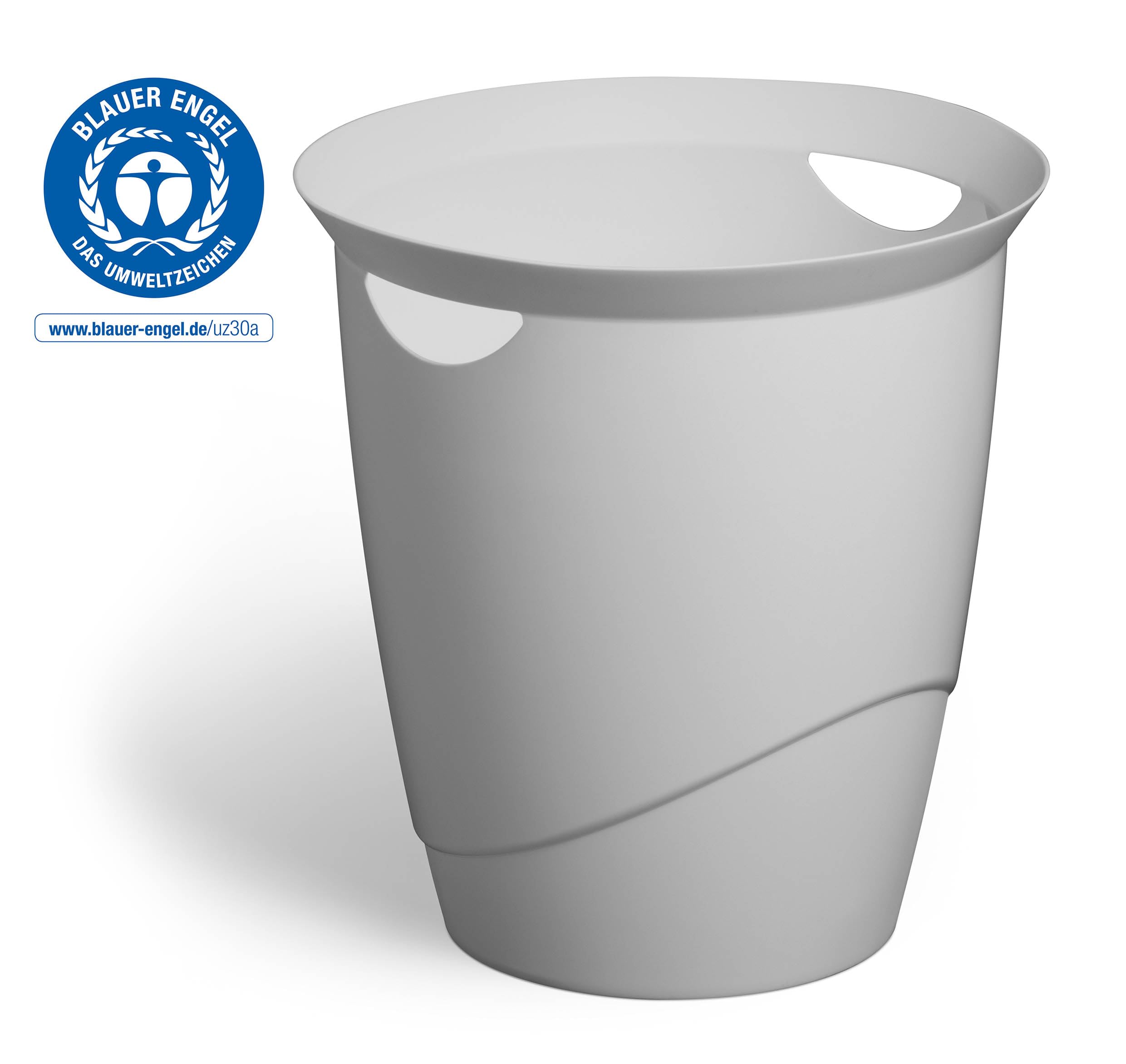 durable-durabin-papierkorb-eco-16l-grau-rund image 2