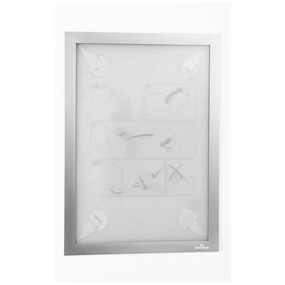 durable-duraframe-wallpaper-info-rahmen-a4-silber image 1