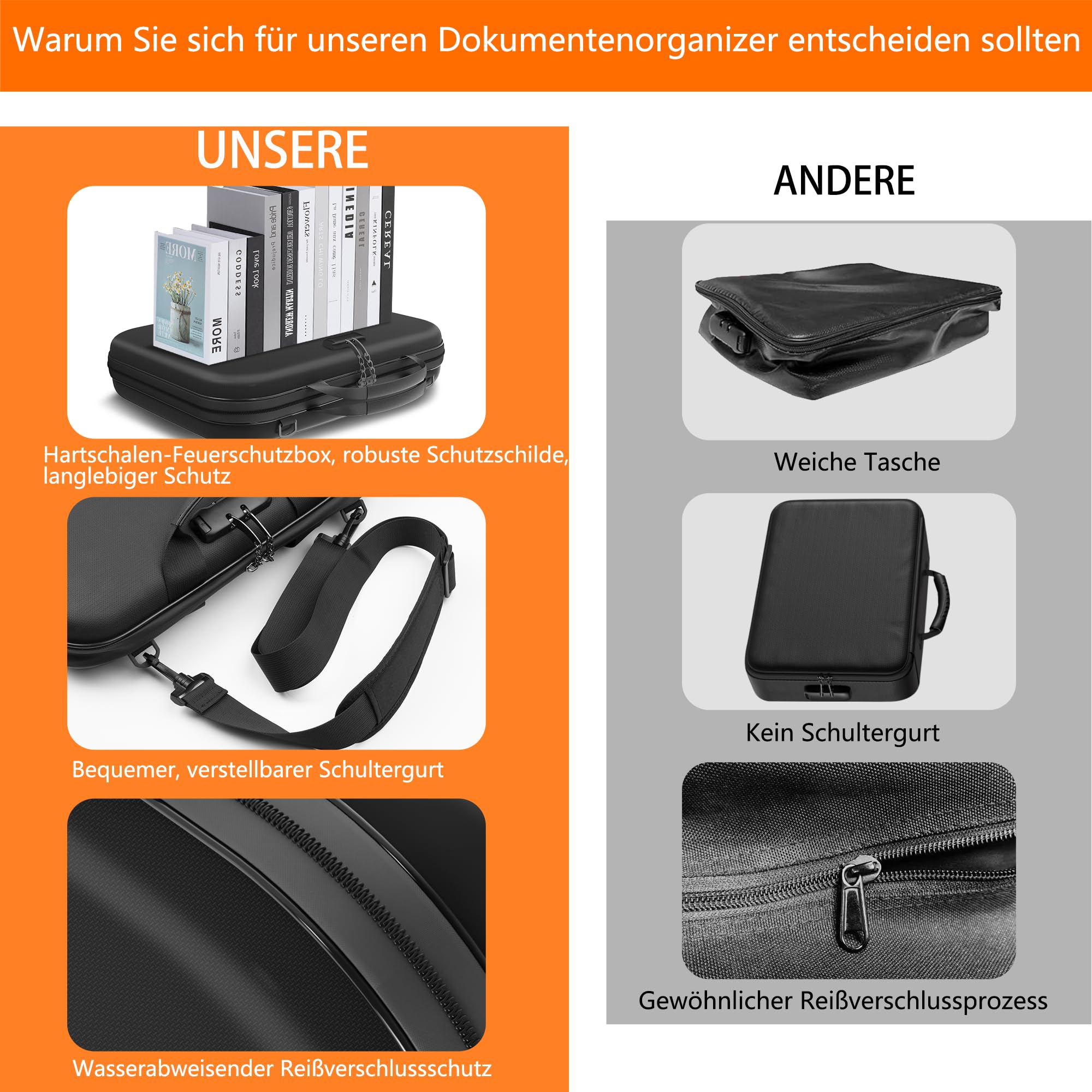 jundun-fireproof-document-box-dokumentenbox-schloss-a4 image 3